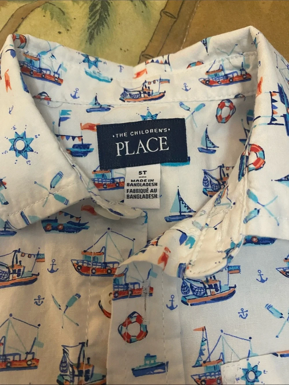 The Children's Place Nautical Shirt, Short & Bow Tie